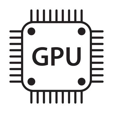 GPU icon vector for your web site design, logo, app, UI. illustration Stock Illustration