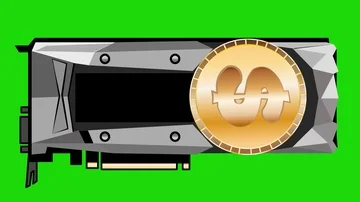 GPU mining golden US Dollar version 3 Stock Footage 85990157