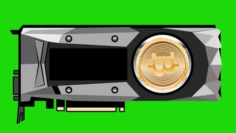 GPU mining virtual currency bitcoin. Version 1 Stock Footage 85990284