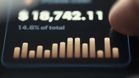 GPU Spending Bar Chart Showing Eighteen Thousand Dollars 4K Stock Footage 341337257