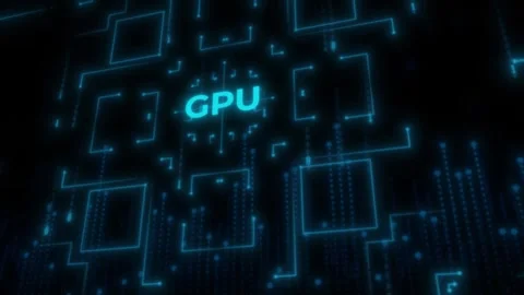 GPU Word Backgroun Stock Footage 343568299