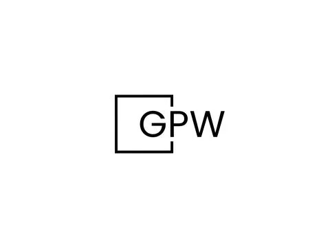 GPW letter initial logo design vector illustration Stock Illustration