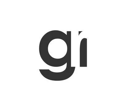 GR creative geometric initial based modern and minimal logo. Letter g r tre.. Stock Illustration