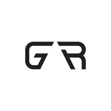 Gr initial letter vector logo icon Stock Illustration