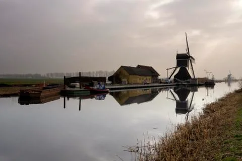 The Graaflandse windmill Stock Photos