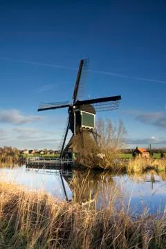The Graaflandse windmill Stock Photos