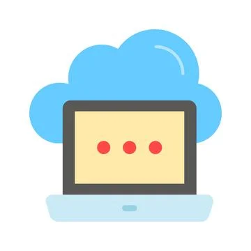 Grab this beautifully designed vector of cloud computing in modern style イラスト素材