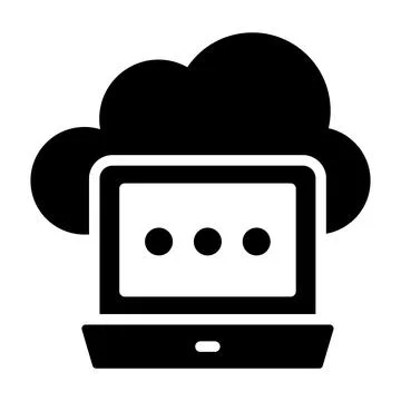 Grab this beautifully designed vector of cloud computing in modern style Stock Illustration