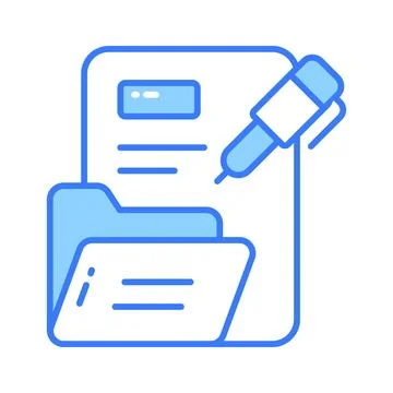 Grab this carefully designed business document concept vector, ready to use Stock Illustration