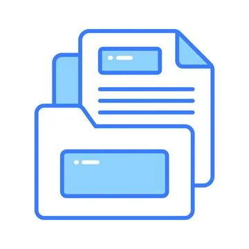 Grab this carefully designed business document concept vector, ready to use Illustrazione stock