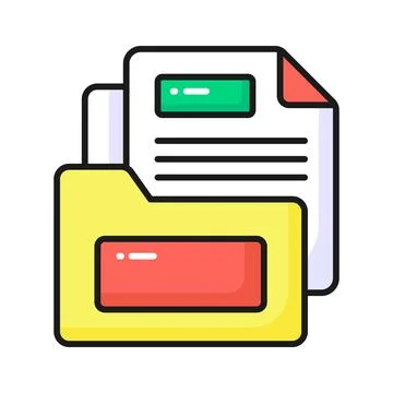 Grab this carefully designed business document concept vector, ready to use 스톡 일러스트