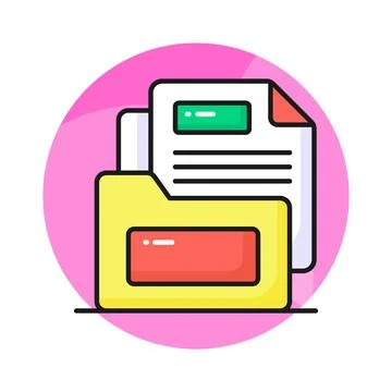 Grab this carefully designed business document concept vector, ready to use Stock Illustration
