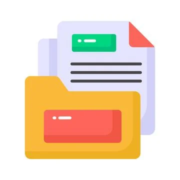 Grab this carefully designed business document concept vector, ready to use Illustrazione stock