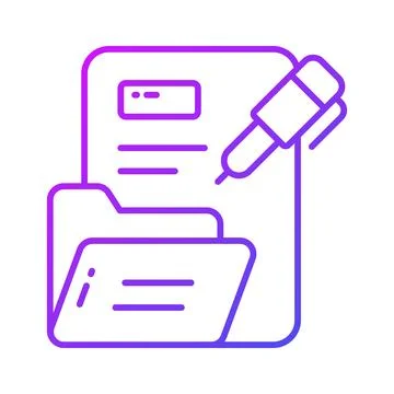 Grab this carefully designed business document concept vector, ready to use Illustrazione stock
