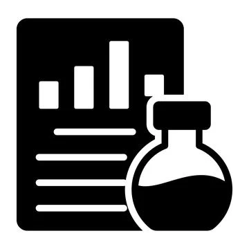 Grab this creatively crafted icon of analytic research in editable design, data Illustrazione stock