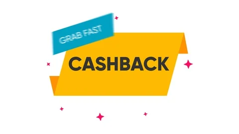Grab fast Cash back concept up to 70 percent Stock Footage 129374034