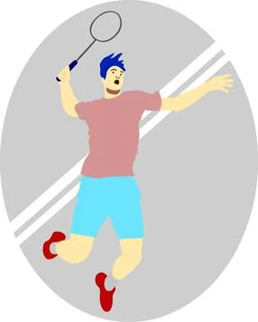 Grab the numbers with a jumping smash Stock Illustration