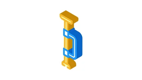 Grab rail bathroom interior isometric icon animation Stock Footage 327293912