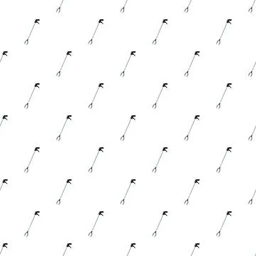 Grabber tool pattern for accessibility and cleanup reaching Illustrazione stock