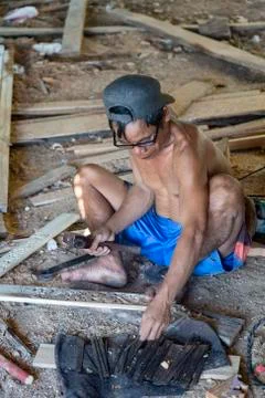 Grabbing a Chisel Stock Photos