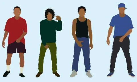 Grabbing Crotch Stock Illustration