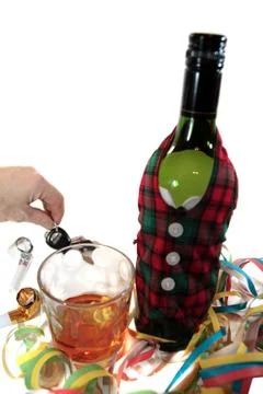Grabbing keys to drive after drinking at party Stock Photos
