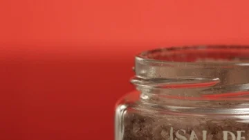 Grabbing Salt Stock Footage 86126442
