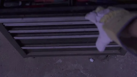 Grabbing a screwdriver top view (4k) Video stock 78072914