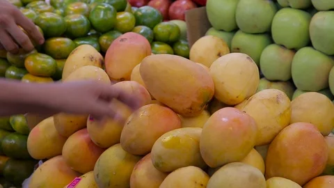 Grabbing some fruit Stock Footage 103031375