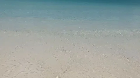 Grace Bay Beach waves Stock Footage 113166660