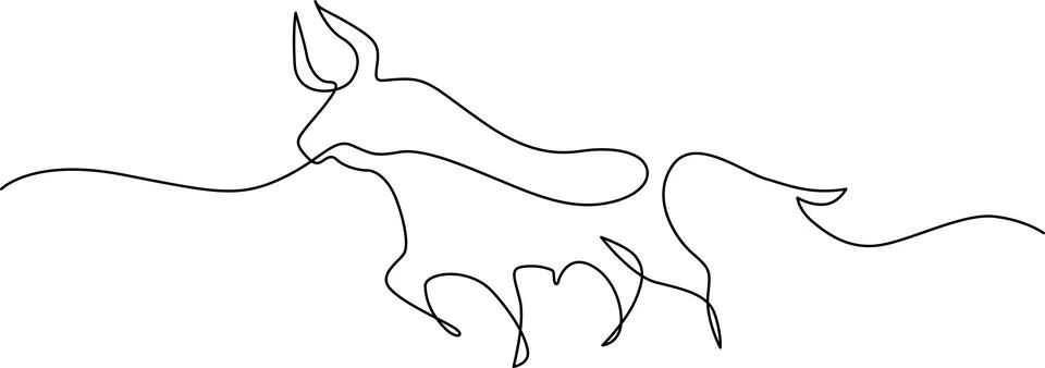 Graceful antelope in motion Vector Stock Illustration