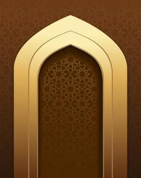 Graceful Arabic Background Stock Illustration