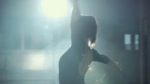 Graceful Ballerina Dancing Stock Footage 81630708