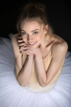 Graceful ballerina Stock-Fotos