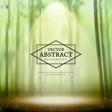 Graceful bamboo forest blurred background Ilustración de archivo