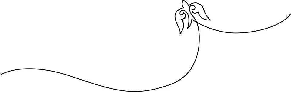 Graceful bird in flight Vector Stockillustratie