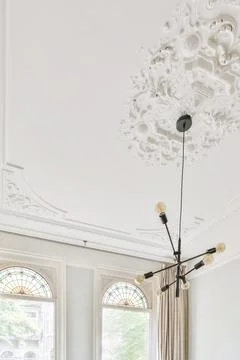 Graceful ceiling with a pattern Stock Photos