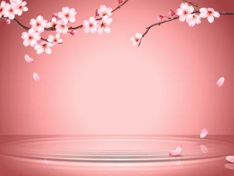 Graceful cherry blossom background Stock-Illustration