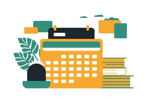 Graceful composition on the theme of paying taxes. Stock Illustration