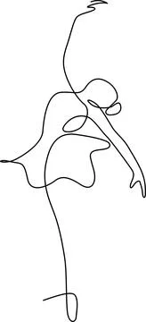 Graceful dancer in motion Vector Stock Illustration