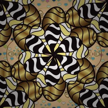 Graceful, delicate ornamentation. Beautiful pattern for Sketchs, packaging. Patt Stock Illustration