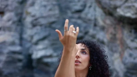 A graceful expression of movement and emotion, showcasing a dancers captivating Stock Footage 314632724