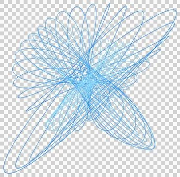Graceful mathematical drawing pattern transparent PNG Stock Photos