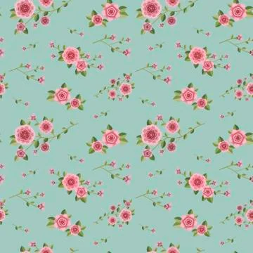 Graceful seamless floral pattern 스톡 일러스트