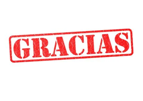 GRACIAS rubber stamp Stock Illustration