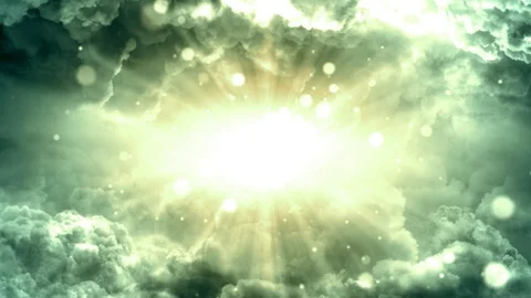 Gracious Heaven Path Lights Stock-Footage 97404882