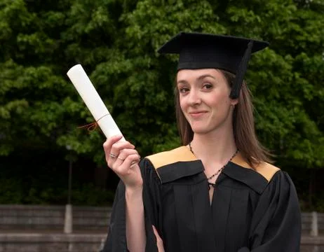 Grad happy Stock Photos