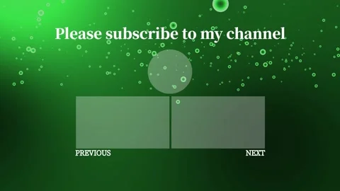 Gradation Bubbles Particles Gradation YouTube end card screen motion graphics Video stock 167497849