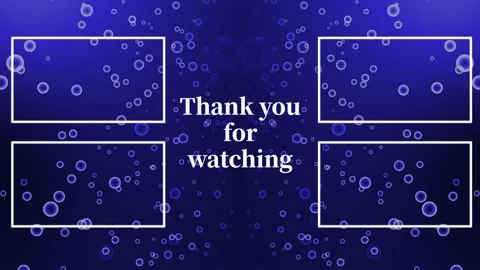 Gradation Bubbles Particles Gradation YouTube end card screen motion graphics Video stock 167498021