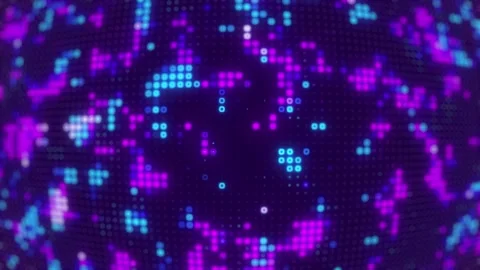 Gradation digital light spot pattern abstract background animation. Stock Footage 232925551
